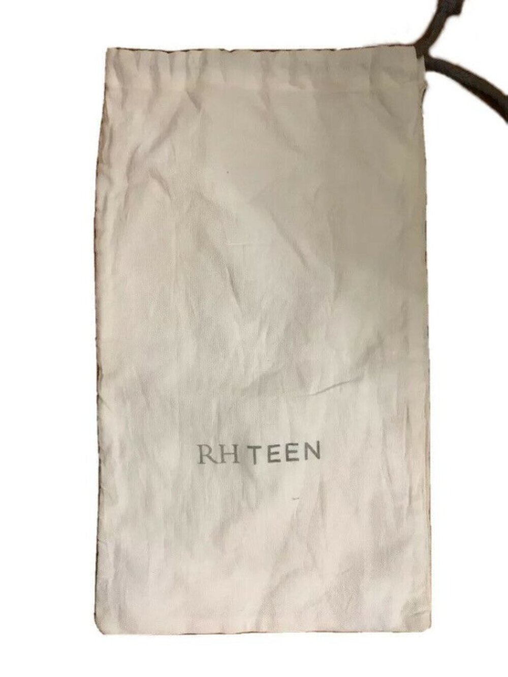 Restoration Hardware Canvas Bag Cream 11 x 18 Drawstring  Gift Storage RH Teen